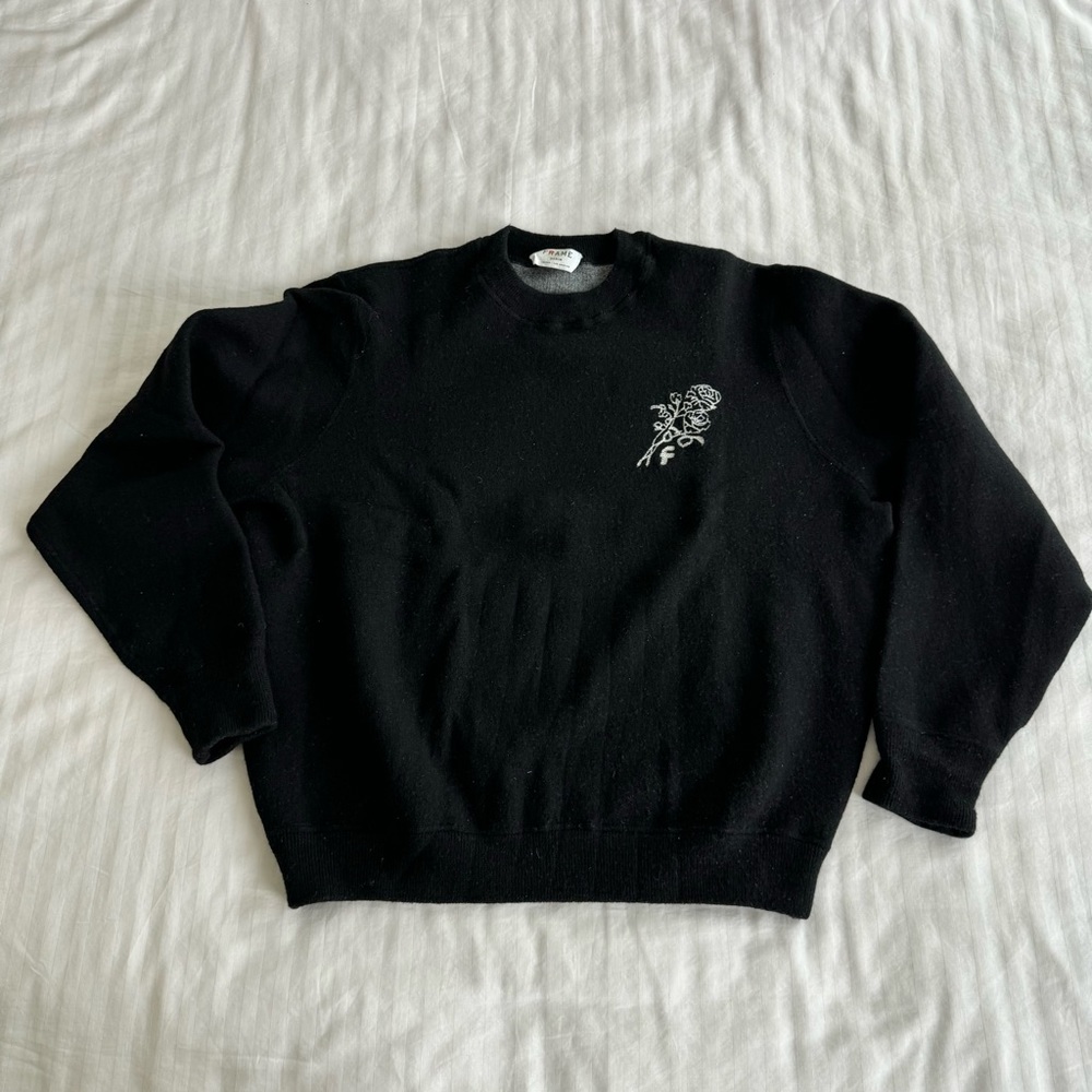 Frame Black Sweater, no size tag but fits like Small